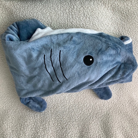 Shark Blanket Onesie in Blue - Picture 3 of 7
